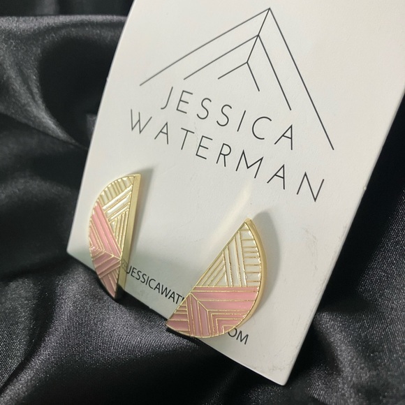 Jessica Waterman Semicircle Trimscape Earrings Canadian Designer Jewelry - Picture 5 of 6